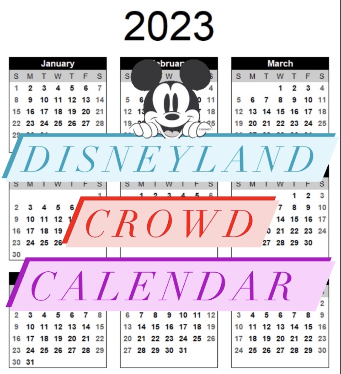Disneyland 2023 Crowd Calendar - Disneyland Resort Tips And More